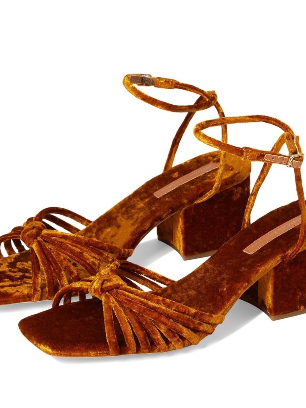 Loeffler Randall Renee Ochre Knot Heel Sandals - Size 10 - Never Worn Outside